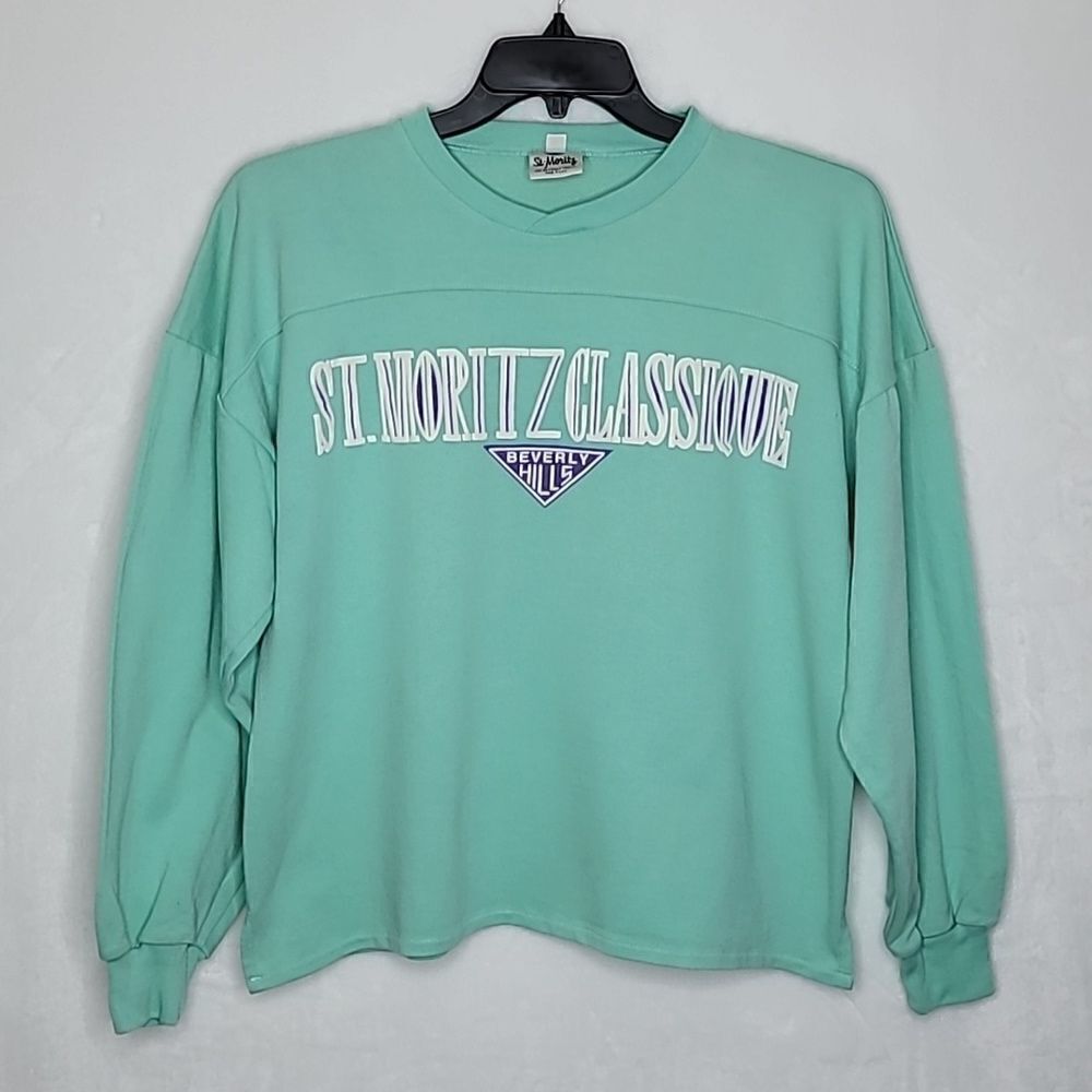 Vintage St. Moritz of Beverly Hills Crew Neck Oversized Sweater Size Small‎